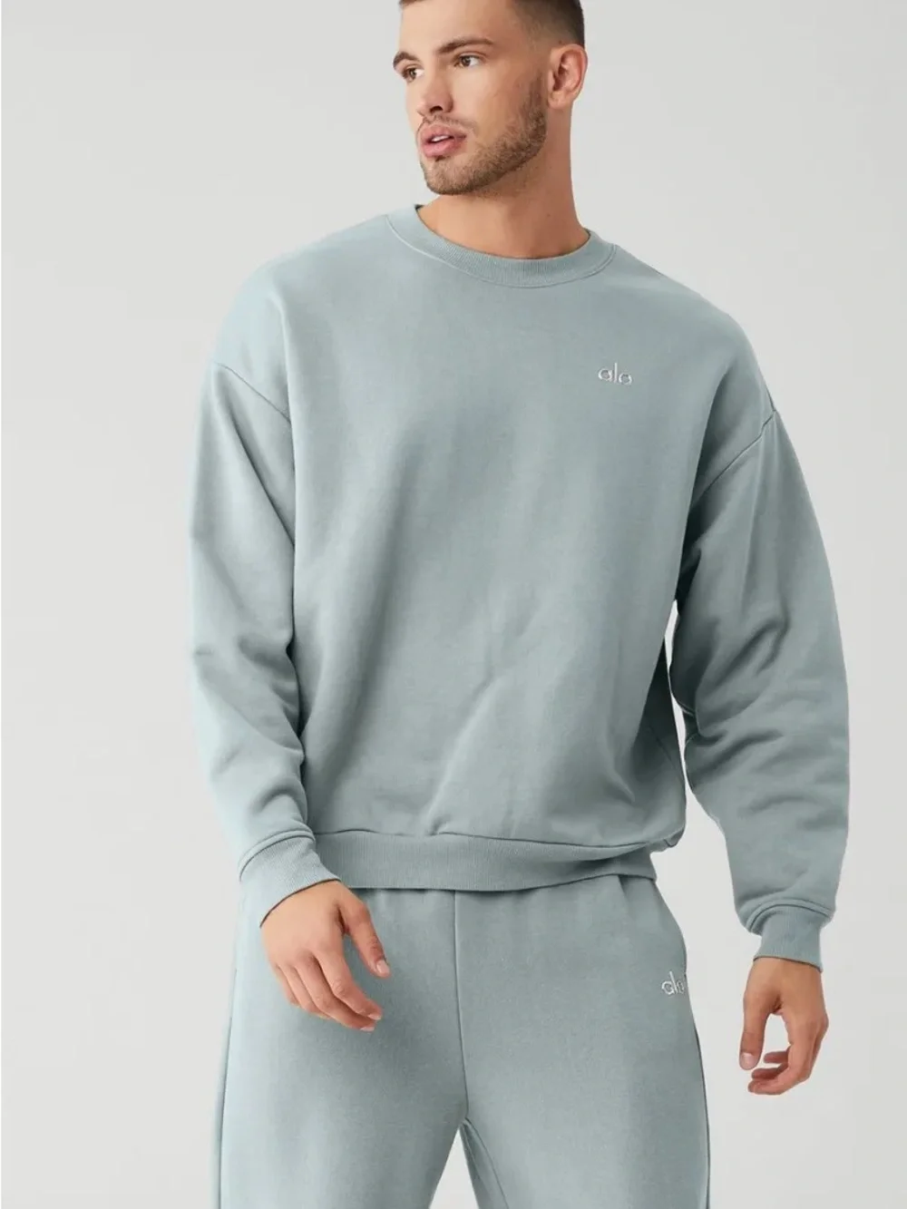 ALO Yoga Accolade Crew Neck Pullover, Cosmic Grey, XL